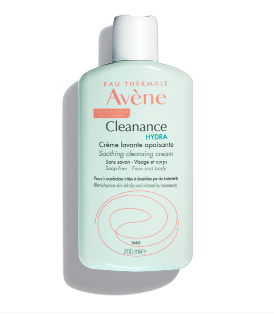 Eau Thermale Avene Cleanance HYDRA Soothing Cleansing Cream, Adjunctive  Care for Drying Acne Treatment 6.7 fl.oz. 